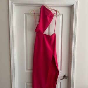 Bardot Hot Pink Cutout Dress - Size S